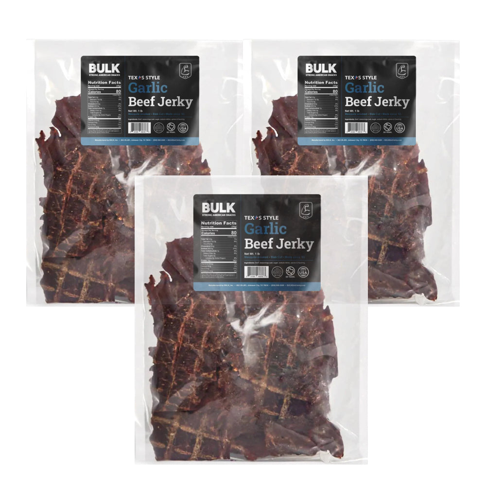 Texas Style Sugar Free Slabs Garlic Beef Jerky