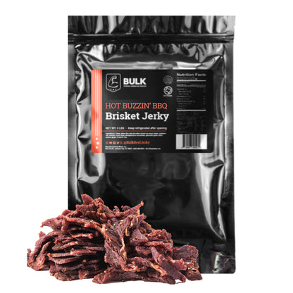 BULK Hot Buzzin' BBQ Brisket Beef Jerky