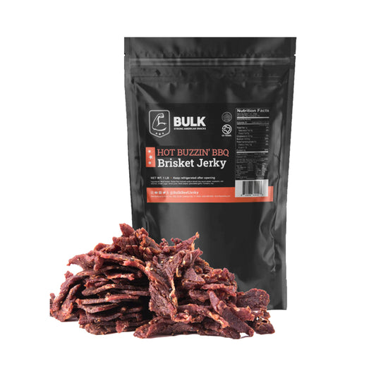 BULK Hot Buzzin' BBQ Brisket Beef Jerky
