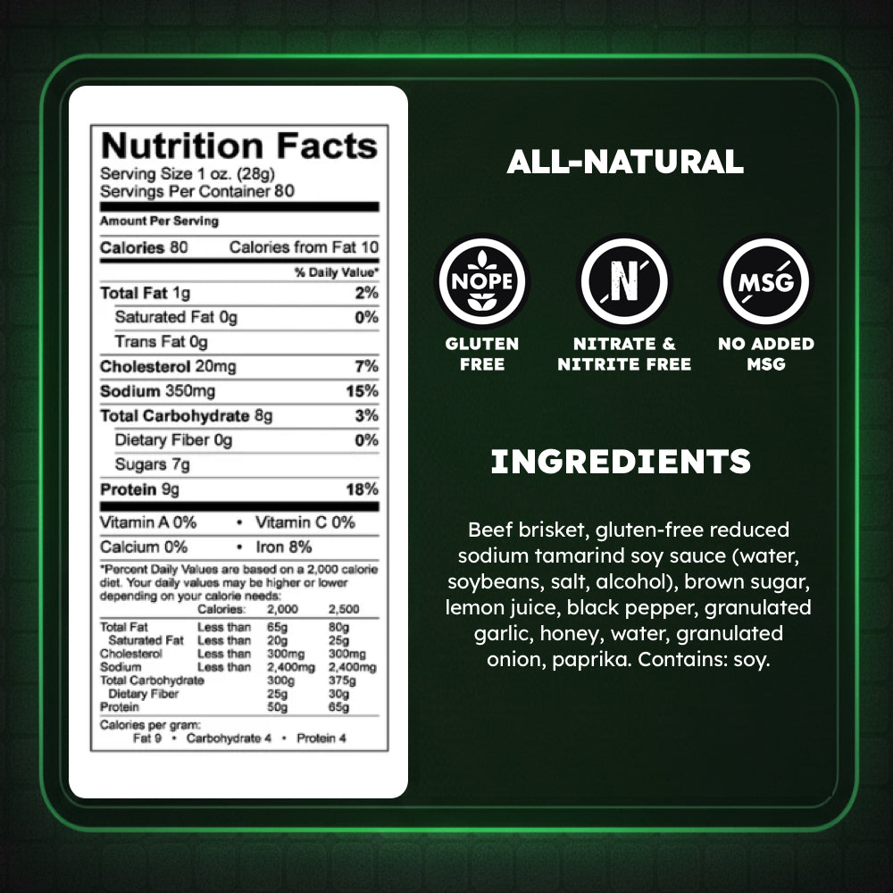 BULK Original Pepper Brisket Beef Jerky